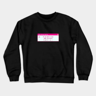 Windows Pop-Up Kiss Me Crewneck Sweatshirt